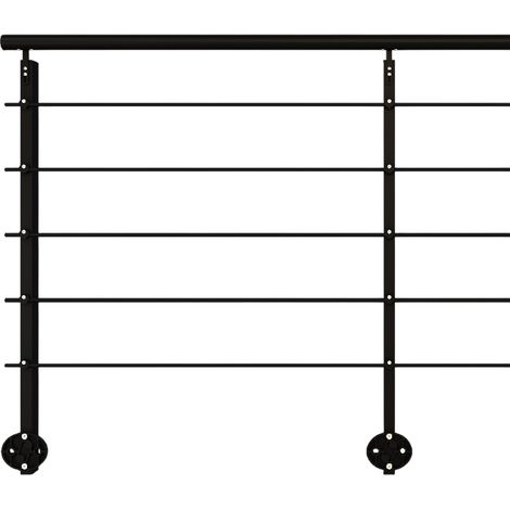 INITIO - Kit ringhiera laterale da 2 m - Alluminio 9005