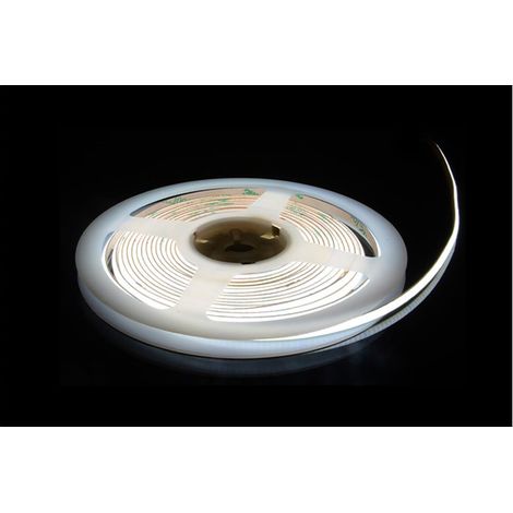 Ruban LED COB 12V de 480 LED au mètre blanc froid de 5 Mètres en IP20 Transformateur: Alimentation Non-Inclus (1/4)