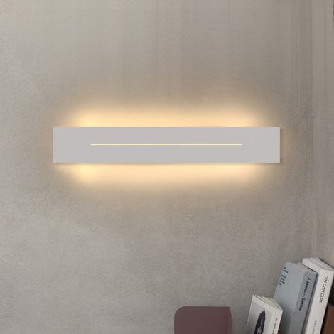 GBLY Wandleuchte Innen Wandlampe LED- 30CM Modern Flurlampe Wohnzimmerlampe Wand Warmweiß Treppenhauslampe Flur Schlafzimmer Wandbeleuchtung Lang Design Weiß 8W für Treppenhaus Wohnzimmer Bett