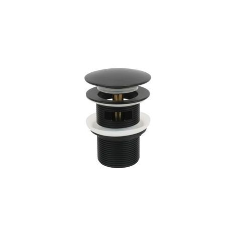 Bonde de Vidange Rétractable en Laiton pour Baignoire Îlot, Compatible avec la Plupart des Modèles, Finition Noir Mat Élégante et Durable (1/4)
