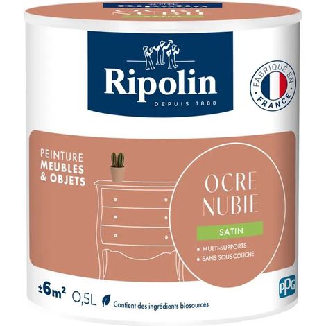 Farbe Ripolin ocre nubie satin ohne Grundierung waschbar