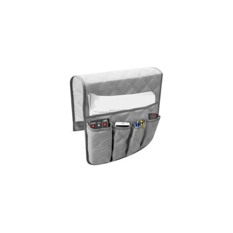 Organizer-Halterung für Sofa-Armlehnen, Sessel, Stühle und Betten, praktische Aufbewahrungstasche, Hängeaufbewahrung, Armlehne mit Taschen für Fernbedienung, Handy, iPad, Bücher und Zeitschriften - Cr