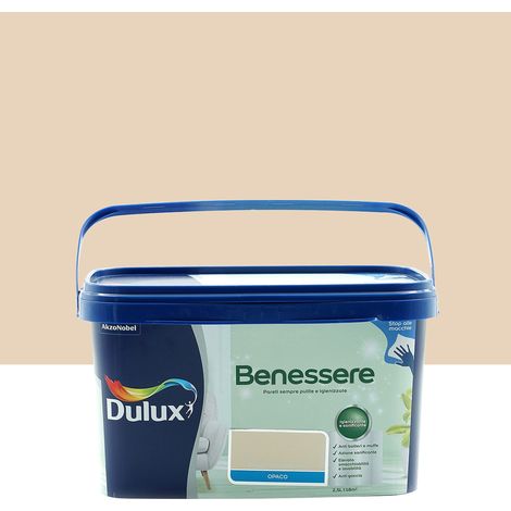 Dulux Benessere Pittura Colorata all'Acqua per Interni Superlavabile Anti Muffa Anti Batteri con Ioni D'Argento, 30 millilitri, Rosa Polvere, 30 ML (1/2)