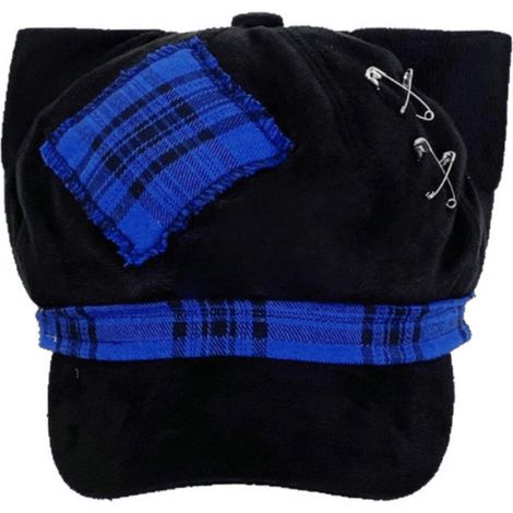 Berretto scuro, cappello da pittore nero, cappello alla moda - Blu