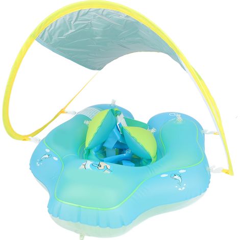 Bouée gonflable pour bébé avec pare-soleil amovible (1/5)