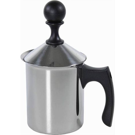 TRADE SHOP - Cappucciniera Con Doppio Filtro 3 Tazze Da 40 Cl In Acciaio Utensile Colazione - (1/2)