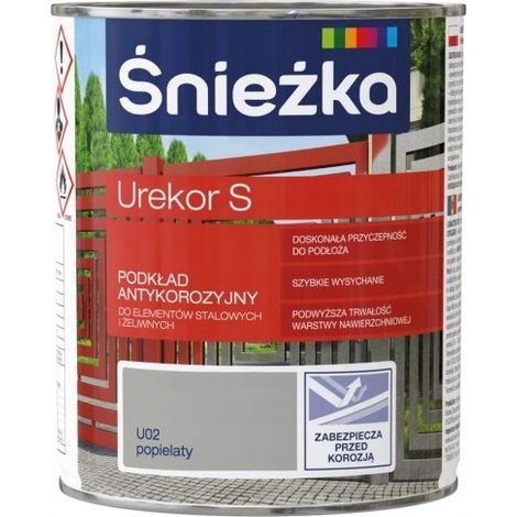 Śnieżka Urekor S Korrosionsschutzgrundierung, Aschegrau, 0,8 l
