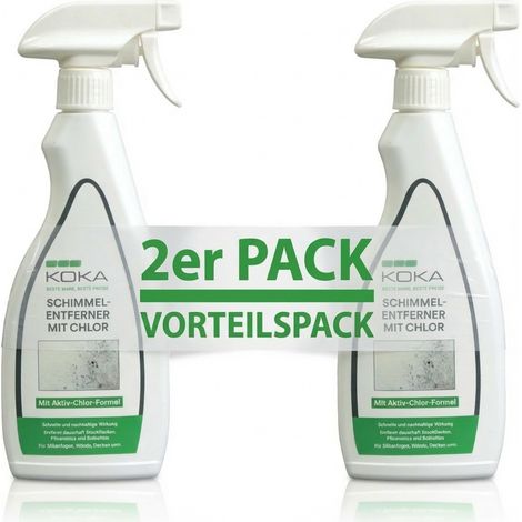 2x Schimmelentferner mit Aktiv-Chlor-Formel je 500ml (1/5)