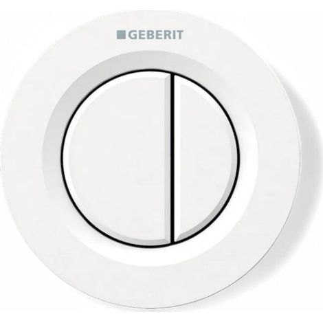 Placca di comando pneumatico doppio tasto a incasso bianco - Bianco (1/5)