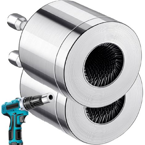Kupferrohrreiniger – 2-teiliges Set Metall-Rohrreinigungsbürsten für Bohrmaschinen 15- und 23-mm-Rohrreinigungsbürsten Bohrmaschinenreinigungsbürsten Reinigungswerkzeug (1/5)