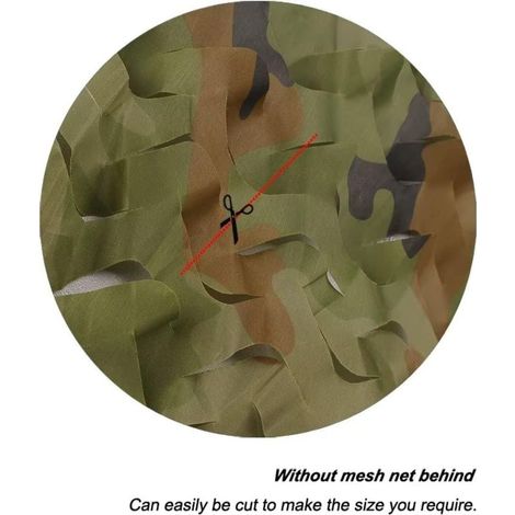Filet de Camouflage Militaire Grande Taille Parfaits pour Chasse, Ombrage,Camouflage Décoration,Parasol,Terrasse Protection Solaire 1.53m