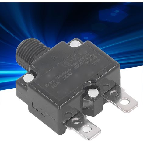 Relais de protection contre les surcharges, 10 pièces, 125/250 V CA / 65 V CC, réarmement automatique, 15 A, avec capuchon étanche (1/5)