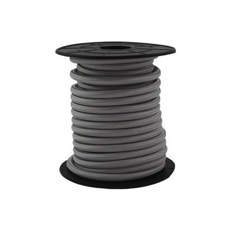 Cavo elettrico tessile 10 metri 2x0,75 mm Grigio GSC 3902992