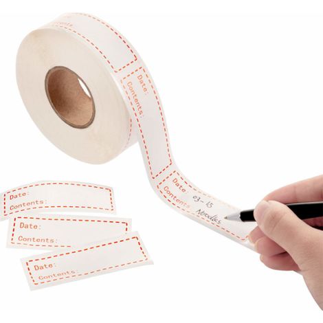 Étiquettes adhésives pour congélation - Autocollants de datation pour aliments surgelés (1/5)