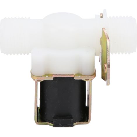 Électrovanne laiton nylon normalement fermée, vanne de vidange G1/2 DC 12V pour contrôle industriel (1/5)