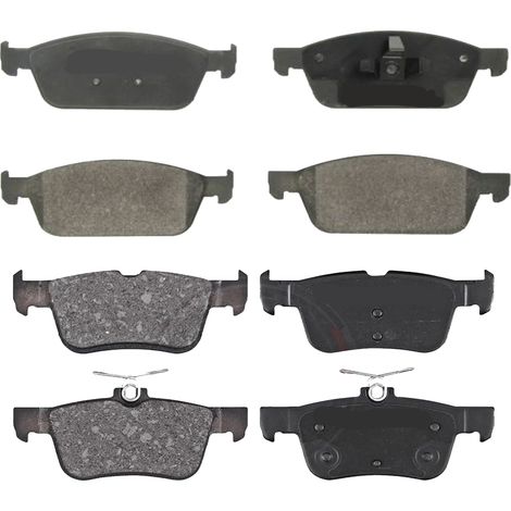KIT PASTIGLIE FRENO ANTERIORI E POSTERIORI compatibile con FORD MONDEO IV , TRE VOLUMI, IV TURNIER (BA7) / PASTIGLIE FRENANTI AUTO OEM FDB1897,FDB1917 / SOSTITUZIONE DIRETTA / BASSA POLVERE / SILENZIO