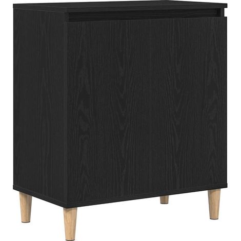 Maison Exclusive - Credenza Rovere Nero 60 x 35 x 70 cm Legno multistrato