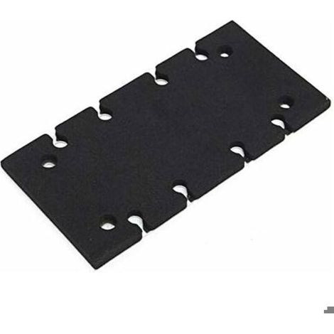 Plaque de base pour ponceuse Makita BO3700 BO3710 BO3711 – Aluminium et éponge – Longueur 183mm, largeur 90mm, épaisseur 7mm (1/4)