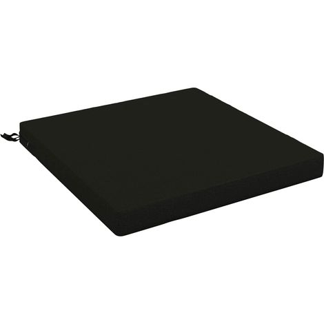 1-Piece Seat Cushion SOEST 100% Polyester Black 60 x 60 x 7 cm vidaXL (1/5)