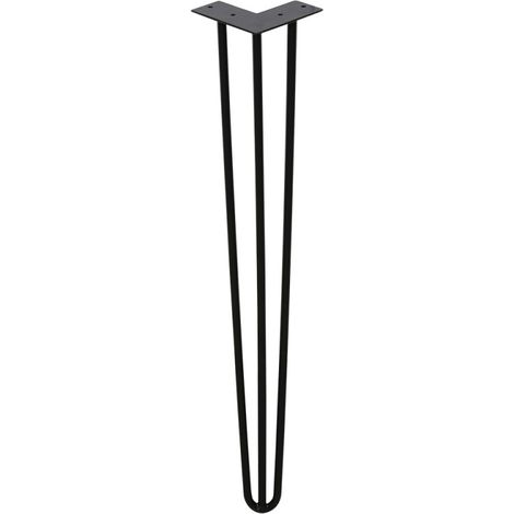 SWANEW 4X gambe a perno 40cm 3 staffe Gambe da tavolo Gambe a perno Gambe da tavolo fai da te Piedini per tavolo Tavolo da pranzo (1/5)