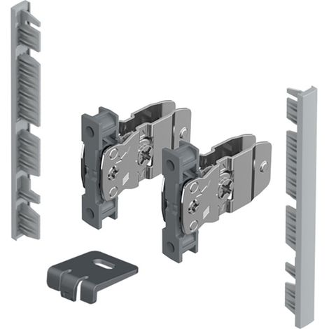 AvanTech YOU Verb.-Set für Innenfront z. kürzen Nutzung mit Zarge H=101, silber (1/2)
