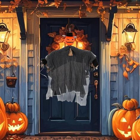 Dekoration Gruselige Gartendeko Halloween Vogelscheuche Mit (1/5)