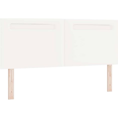 Tête de lit,Panneau décoratif avec des lumières à LED Blanc 160 cm PVC CFW1666855 (1/5)