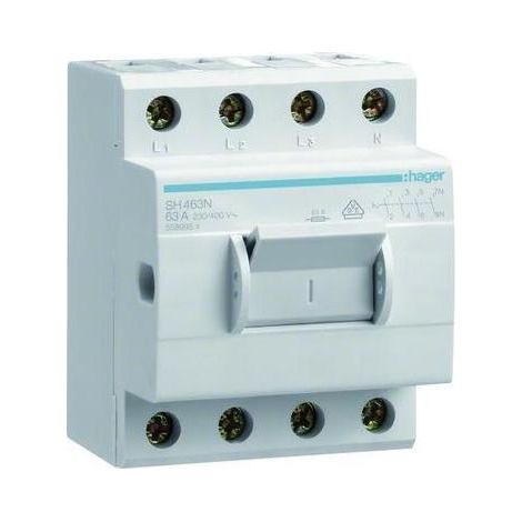Hager Ausschalter 63A,4-pol,3.5PLE SH463N (1/5)