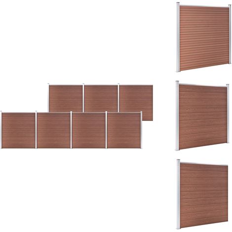 Zaunfelder - Living Gartenzaun WPC 1218x186 cm Braun (1/5)