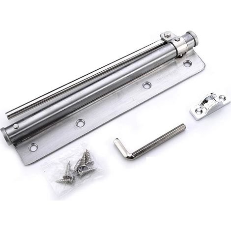 Ferme-porte Automatique - En Acier Inoxydable - Réglable En Force - Pour Porte Battante - Installation En Surface - Usage Domestique Et Professionnel - 1 Pièce
