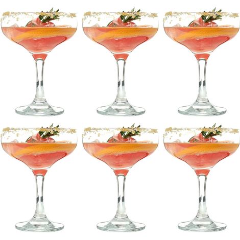 Lot de 6 verres à martini classiques Margarita Daiquiri Manhattan, capacité de 150 ml, parfaits pour les bars à la maison et les divertissements (1/5)