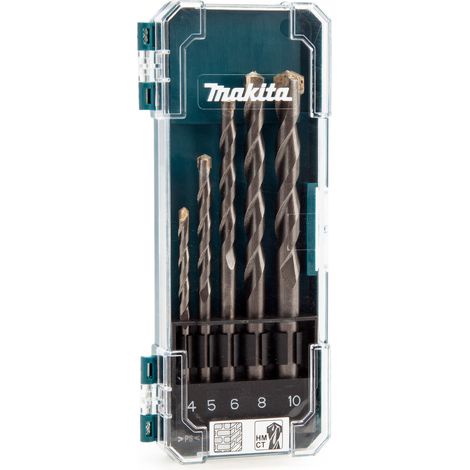 Makita D-72877 TCT Straight Drill Bit Set 5 Piece (1/4)