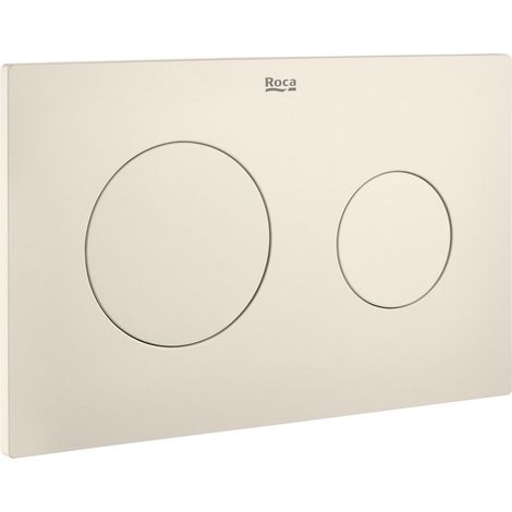 Placa de accionamiento con descarga dual (mate) PL10 DUAL (ONE) - ROCA Color: Beige (1/4)