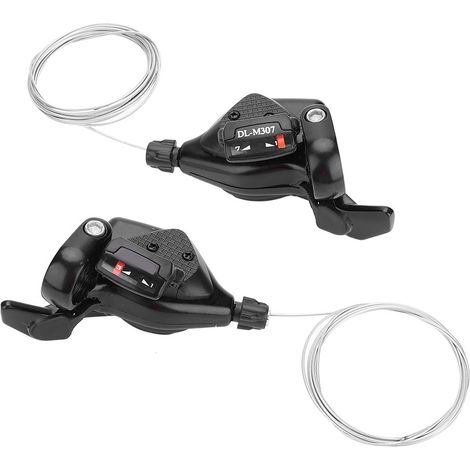 1 Paire de Manettes de Dérailleur Triple Vitesse pour Vélo (Gauche/Droite, 3x9 Vitesses)
