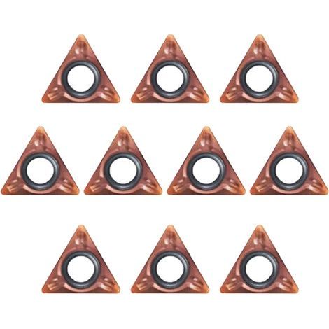 Lot de 10 têtes de coupe triangulaires pour machine à chanfreiner pneumatique (1/5)