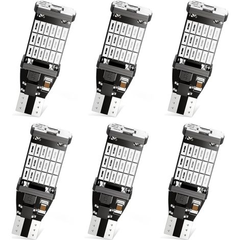 Defvnsy T15 W16W 921 912 LED Canbus Error Free / No Polarity Extremely Bright Red Bulbs, AK-4014 45SMD 1220 Lums 12V-24V Car Bulb for Brake Light, Brake Light, Rear Light (1/5)