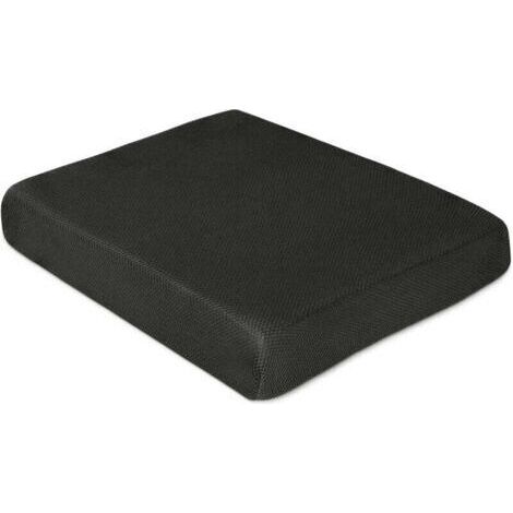 (Noir)Coussin de Siège en Mousse à Mémoire Forme - Coussin Ergonomique pour Chaise Bureau, Voiture, Fauteuil, (1/4)