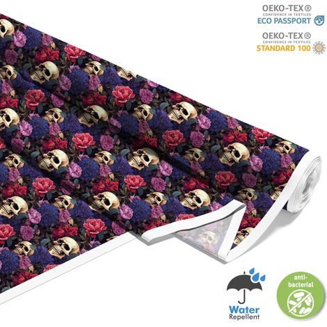 TESSUTI DECORATIVI PER ESTERNI OXFORD - Motivo Teschio I DX4993 (1/5)