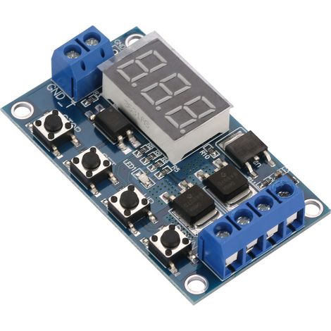 Circuit de commande double MOS pour minuterie à cycle de temporisation de signal d'impulsion 12V-24V (1/5)