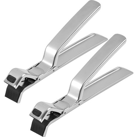 Pince de levage anti-brûlure en acier inoxydable pour plaques chauffantes, pince à bol et pince à casserole pour la cuisine, la maison et les restaurants. (1/5)