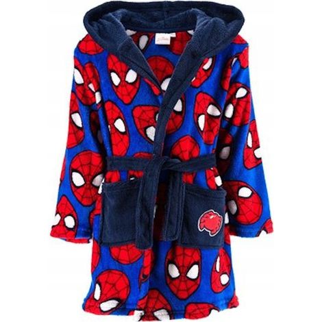 Accappatoio Spiderman per ragazzi, blu, morbido 98 FN01i