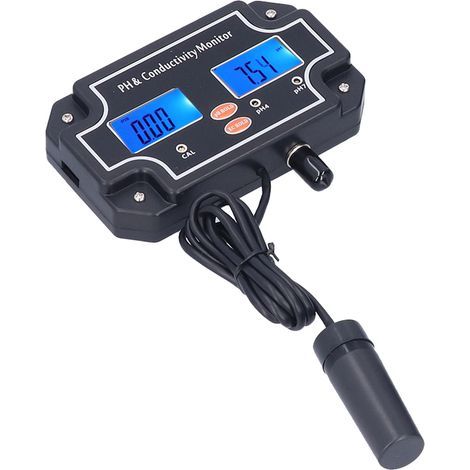 PH-2681 PH/EC Testeur de qualité de l'eau ATC PH-mètre DC6V Moniteur hydroponique pour aquarium AquariumUS Plug 110V (1/5)