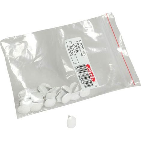Nicoll – Caches vis blanc – Sachet de 20 pièces – Adaptés aux régulateurs D321T – Pour installations en milieu humide