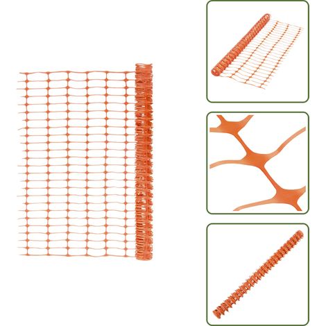 Clôture de jardin 30 m Orange - Clôture De Jardin - Clôture Temporaire - Clôture Orange - Clôture Pliable - Clôture Résistante (1/5)