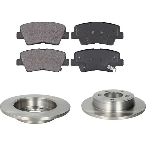KIT FRENI POSTERIORI compatibile con HYUNDAI ELANTRA (MD,UD) - DISCHI + PASTIGLIE OEM: PAD1989, PD3374 / 18203 /SOSTITUZIONE DIRETTA/BASSA POLVERE/SILENZIOSO