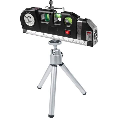 Cinta Métrica Multifuncional MINKUROW Nivel Láser 2,5 M-Regla De Cinta Estándar Y Métrica Con Trípode De Metal Retráctil (1/5)