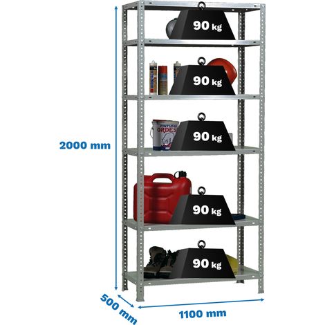 Simonrack Scaffale Polivalente Argento 5 Livelli Robusto