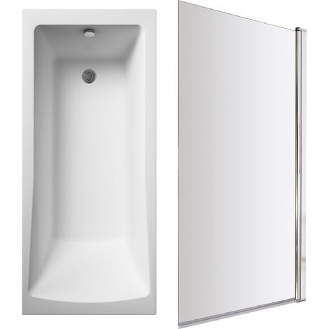 Square Single Ended 1700x700 with Leg Set & Chrome Screen