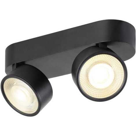 Spot monté en surface Kalu 2.0 double noir 3000K - 1010267