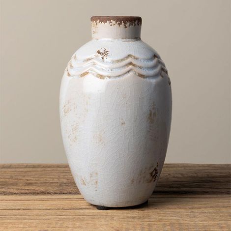 Vase blanc Grâce 15x9cm (1/3)